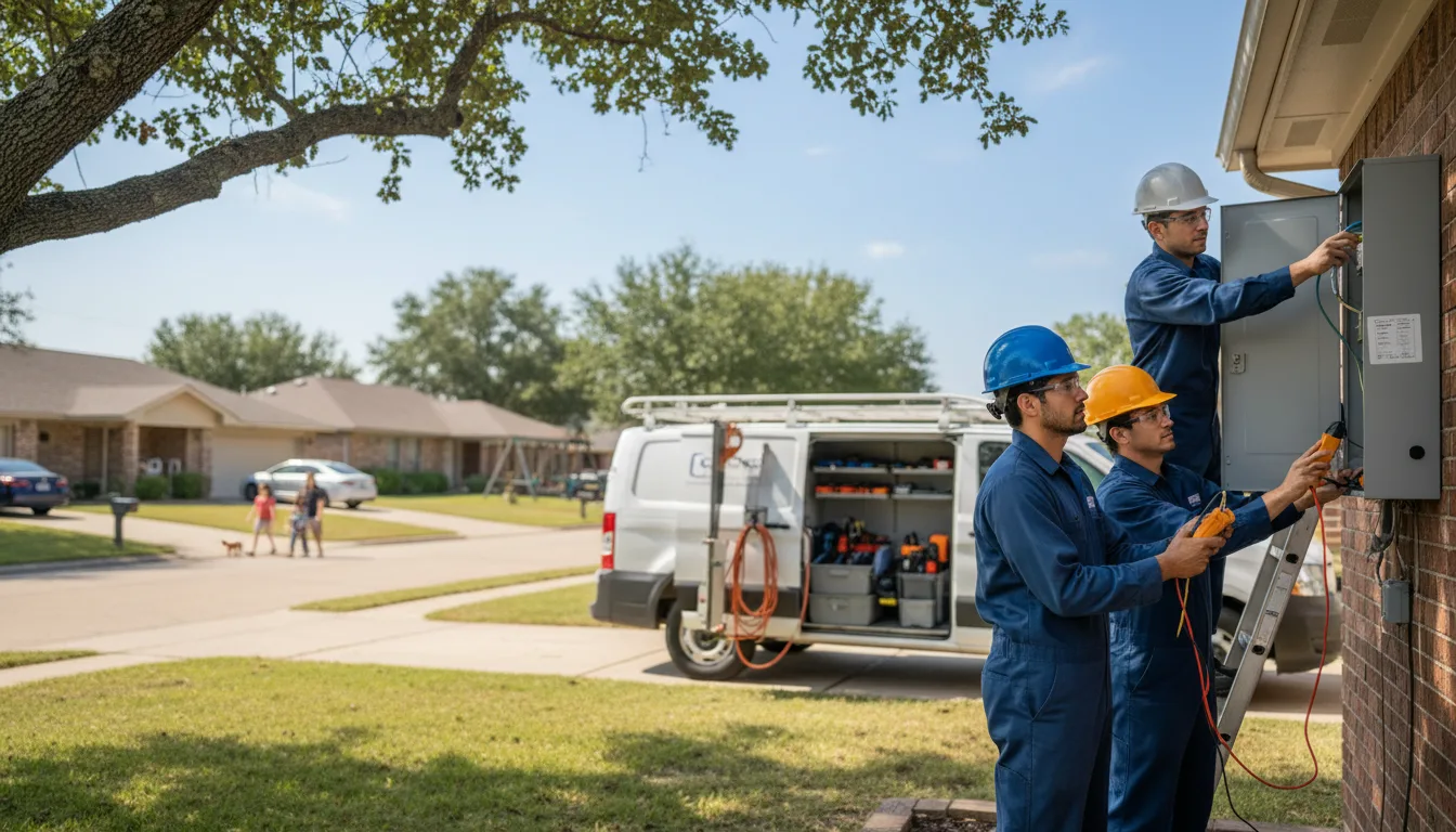 Certified electrician providing emergency electrical services in Bluff Springs, IL